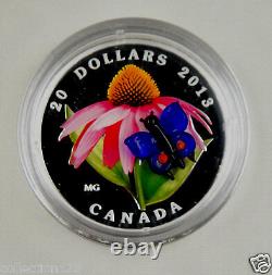 Canada 2013 $20 Coneflower & Butterfly DC (Proof) Silver Commemorative