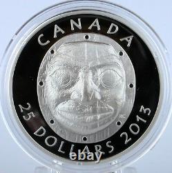 Canada 2013 $25 Grandmother Moon Mask Ultra High Relief Pure Silver Proof Coin