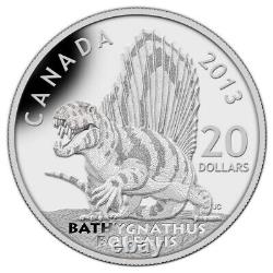 Canada 2013 Dinosaurs Bathygnatus Borealis 20$ Silver Proof Coin Perfect