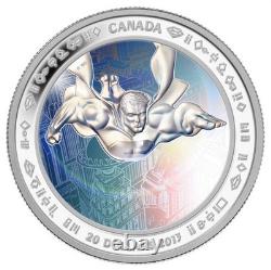 Canada 2013 Superman Flying over Metropolis $20 Pure 1 Oz Silver Proof Coin Mint