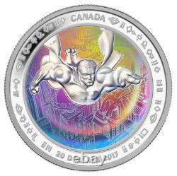 Canada 2013 Superman Flying over Metropolis $20 Pure 1 Oz Silver Proof Coin Mint