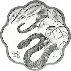 Canada 2013 Year Of The Snake $15.999 Fine Silver Lunar Lotus Coin, OP & COA