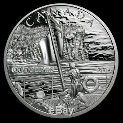 Canada 2014 $100 Declaration of WWI Centennial 10 oz. 999 silver Proof #28/1000