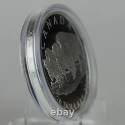 Canada 2014 $20 Bison #2 Bull and His Mate 1 oz Pure Silver Proof Edge Lettering