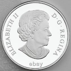 Canada 2014 $20 Chickadee with Swarovski Winter Berry Elements 1 oz. Pure Silver