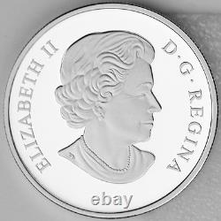 Canada 2014 $20 Chickadee with Swarovski Winter Berry Elements 1 oz. Pure Silver