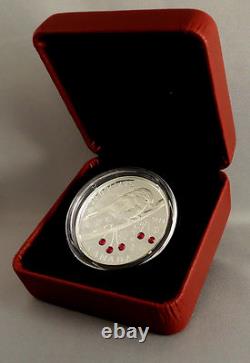 Canada 2014 $20 Chickadee with Swarovski Winter Berry Elements 1 oz. Pure Silver
