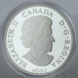 Canada 2014 $20 Lake Erie, 1 oz. Pure Silver Proof with Translucent Blue Enamel