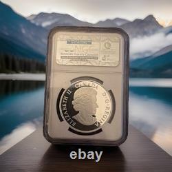 Canada 2014 $20 Maple Leaves Glow-in-the-Dark 1 oz. Pure Silver Color Proof Coin