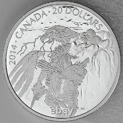 Canada 2014 $20 Nanaboozhoo and the Thunderbird's Nest 1 oz. Pure Silver Proof