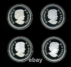 Canada 2014 $20 Proof 1 oz. 9999 Silver Bison Series of Coins (Lot of 4)