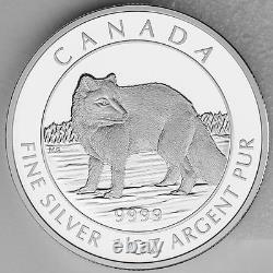 Canada 2014 $5 Arctic Fox 1 oz. 99.99% Pure Silver Proof Numismatic Coin