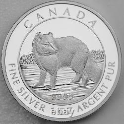 Canada 2014 $5 Arctic Fox 1 oz. 99.99% Pure Silver Proof Numismatic Coin