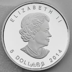 Canada 2014 $5 Arctic Fox 1 oz. 99.99% Pure Silver Proof Numismatic Coin