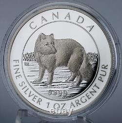 Canada 2014 $5 Arctic Fox 1 oz. 99.99% Pure Silver Proof Numismatic Coin