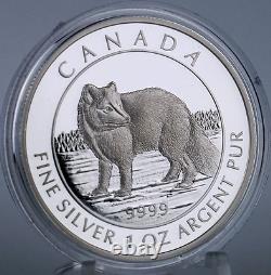 Canada 2014 $5 Arctic Fox 1 oz. 99.99% Pure Silver Proof Numismatic Coin