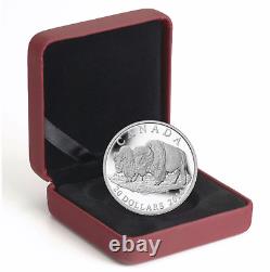 Canada 2014 Bison $20 x 4-Coin Set Pure Silver Proof Perfect