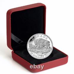 Canada 2014 Bison $20 x 4-Coin Set Pure Silver Proof Perfect