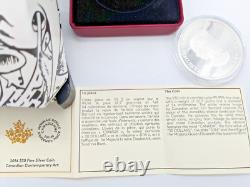 Canada 2014 Contemporary Art Tim Barnard $30 2 oz Proof Fine Silver Coin COA OGP