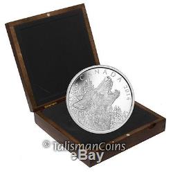 Canada 2014 Howling Wolf $125 1/2 Kilo Half Kilogram Silver High Relief Proof