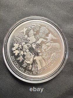 Canada 2014 TOWERING FOREST Landscapes North $200 2 Oz Pure Silver Prf