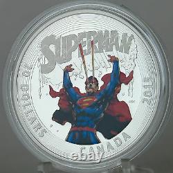 Canada 2015 $20 Superman Action Comics #28, 1 oz. 99.99% Pure Silver Proof Coin