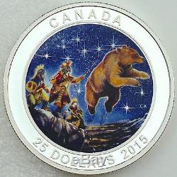 Canada 2015 $25 Great Ascent Pure Silver Glow-in-the-Dark Color Proof Coin #3