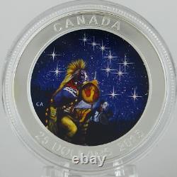 Canada 2015 $25 The Quest One Oz. Pure Silver Glow-in-the-Dark Color Proof Coin