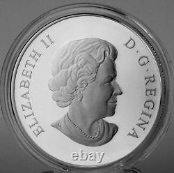 Canada 2015 $25 The Quest One Oz. Pure Silver Glow-in-the-Dark Color Proof Coin