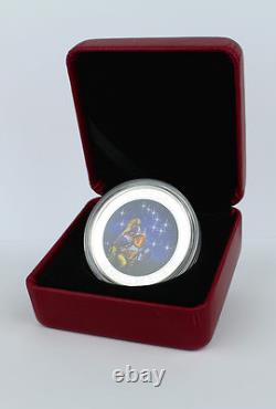 Canada 2015 $25 The Quest One Oz. Pure Silver Glow-in-the-Dark Color Proof Coin