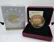 Canada 2015 Big Coin Polar Bear 5 Oz Silver Gold Plated Proof complete as issued
