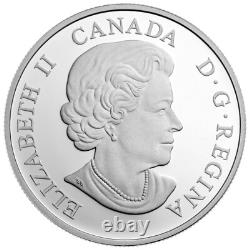 Canada 2015 Imposing Alpha Wolf $20 Pure 1 Oz Colored Silver Proof Coin Perfect