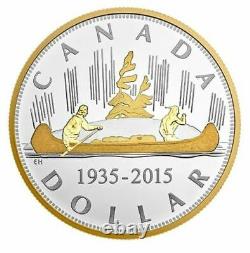 Canada 2015 Voyageur Canoe Renewed Pure Silver Dollar 2 Oz Proof $1 NGC 70