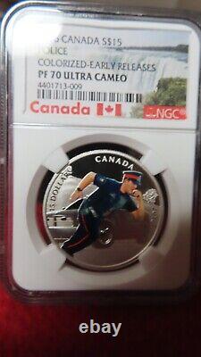 Canada 2016 POLICE OFFICER Heroes Policeman $15 Proof NGC PF70 Silver. 9999