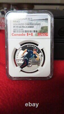 Canada 2016 POLICE OFFICER Heroes Policeman $15 Proof NGC PF70 Silver. 9999