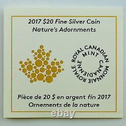 Canada 2017 $20 Nature's Adornment Niobium Dragonfly on 1 oz. Pure Silver Proof