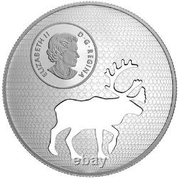 Canada 2017 Animal Cutout Woodland Caribou $30 Silver Proof Coin in OGP Perfect
