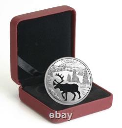 Canada 2017 Animal Cutout Woodland Caribou $30 Silver Proof Coin in OGP Perfect