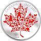 Canada 2017'Canadian Icons' Colorized Proof $50 Silver Coin 5oz. 9999 Fine