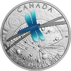 Canada 2017'Dragonfly Nature's Adornments' Proof $20 Silver Coin w Niobium