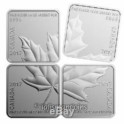 Canada 2017 Silver Maple Leaf Quartet 4 Coin Square SML Puzzle Set $3 Proof