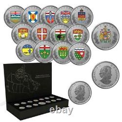 Canada 2018'14-Coin Set of the Heraldic Emblems of Canada' Proof Silver Coin