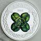 Canada 2018 $20 Lucky Four Leaf Clover 1 oz. Pure Silver Color Proof Coin