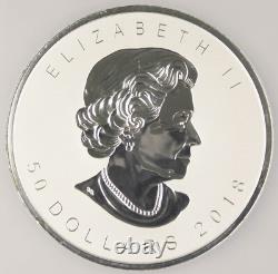 Canada 2018 3 Oz Silver $50 Incuse Reverse Proof Coin NGC PF70 First Releases