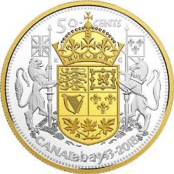 Canada 2018'75th Ann. Of 1943 Half-Dollar' Proof LE 50-Cent 2 oz Silver Coin