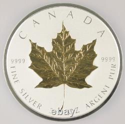 Canada 2019 3 Oz Silver $50 Reverse Proof Gilt Coin NGC PF70 First Day 40th Anni