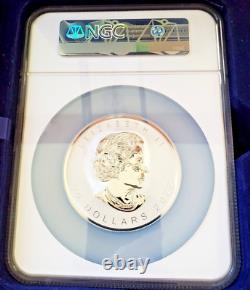 Canada 2022 $50 Silver Ultra High Relief Maple Leaf Ngc Reverse Pf 70 Box & Coa