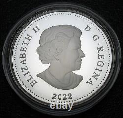 Canada 2022 Queen's Platinum Jubilee Proof 99.99% Silver Dollar Mint as issued