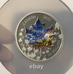 Canada 2022 Silver 3 oz. $50.00 Canadian Collage NGC PF 70 Ultra Cameo