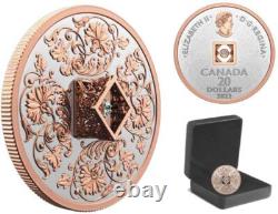 Canada 2022'Sparkle of the Heart' Proof $20 Silver Coin with Diamond (# 550)